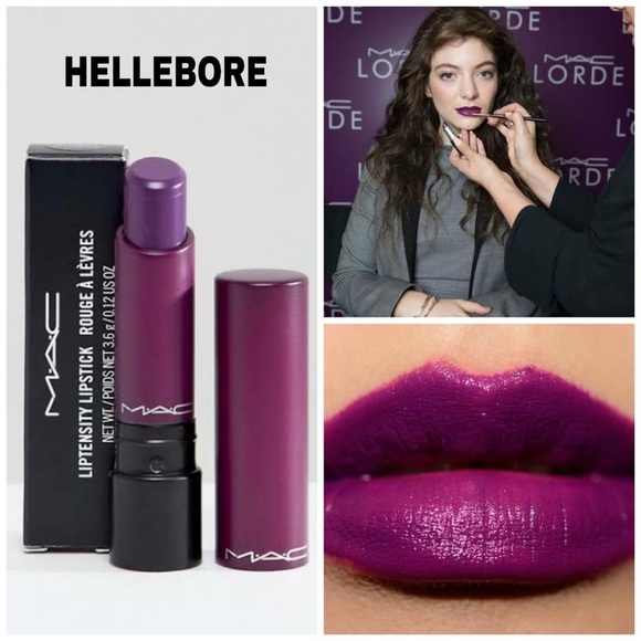 MAC Liptensity Lipstick Hellebore Vampy Purple NEW IN BOX .12oz Full Size - Picture 1 of 6